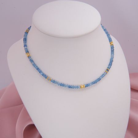 Elegante Aquamarinkette Damen